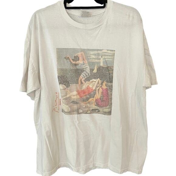 Vintage 90s The Bather Picasso 1993 Euro Art Shirt Adult XL